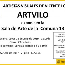 Julio 2019 - Muestra Colectiva en Sala de Arte CGP 13 - CABA