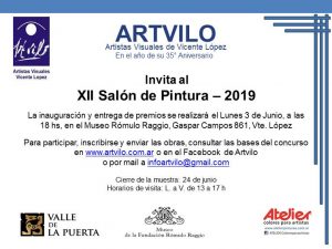 Flyer Artvilo Salón pintura 2019