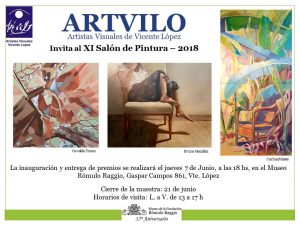 Flyer Inauguración Salón Pintura 2018